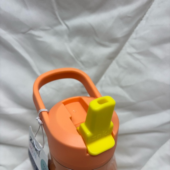 NWT Zak Designs 14 fl oz Double Walled Stainless Steel bottle yellow orange - Picture 3 of 4